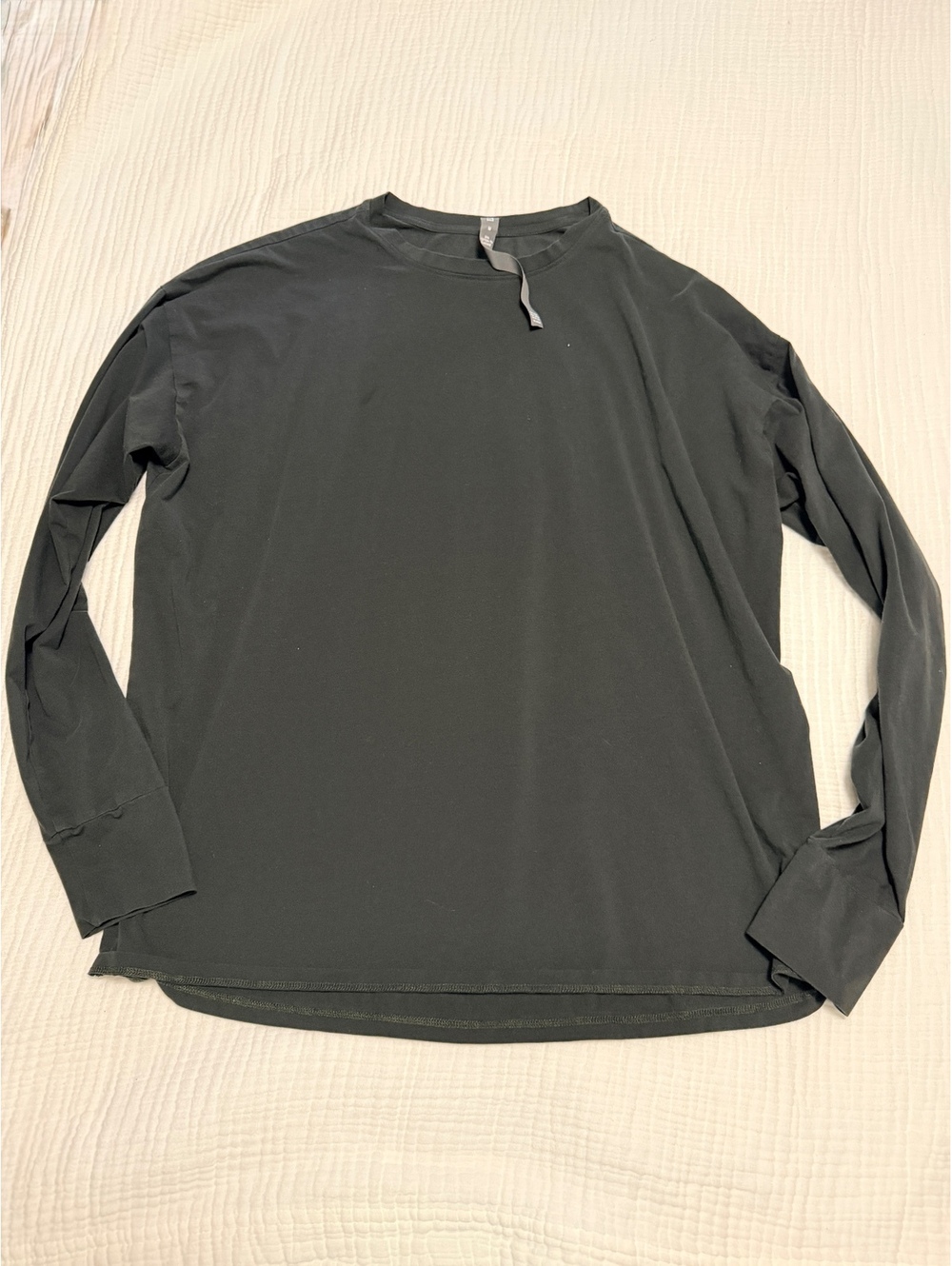 Vuori Long Sleeve Cotton Blend Shirt Medium Black